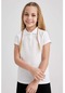 Defacto Kız Çocuk Pamuklu Kısa Kollu Polo Tişört I0427a623smwt34
