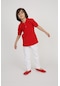 Digil Kids Pamuk Penye Polo Yaka Basic Erkek Çocuk Tişört Kırmızı