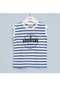 Erkek Çocuk Sıfır Kol T-Shirt - 16397 - Saks