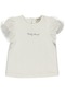 Panço Kız Çocuk simli Nakışlı T-shirt Somon 001