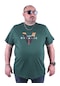 Mocgrande Büyük Beden Erkek Baskılı Tişört Dynamic 23133 Neftı-Neftı