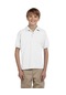 Tezzgelsin Erkek Çocuk Polo Yaka Kısa Kol Okul T-shirt Beyaz
