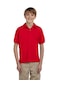 Tezzgelsin Erkek Çocuk Polo Yaka Kısa Kol Okul T-shirt Kırmızı