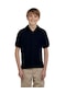 Tezzgelsin Erkek Çocuk Polo Yaka Kısa Kol Okul T-shirt Siyah