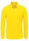 Tezzgelsin Erkek Çocuk Uzun Kol Polo Yaka Okul T-shirt Sarı