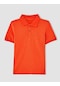 Waynap Unisex Lakos Polo Yaka Okul Tshirt Turuncu
