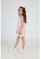 Luess Kız Çocuk Cep Detaylı Tulum-pembe-beyaz