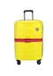 Case Club Kırmızı Valiz Bavul Kemeri Aç Kapat Emniyet Kilitli Ayarlanabilir