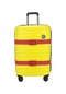 Case Cub 2 Adet Kırmızı Valiz Bavul Kemeri Aç Kapat Emniyet Kilitli Ayarlanabilir