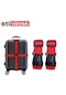 Etivizyon Valiz Bavul Emniyet Kemeri 2 Adet Kırmızı