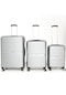 Gbag Pp 3lü Valiz Seti Kırılmaz Slikon Büyük+orta+kabin Boy Bavul