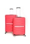 Gbag Pp Kırılmaz 2 Li Valiz Seti Orta Ve Kabin Boy Bavul Kırmızı