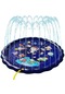Sones 170 Cm Pvc Şişme Su Püskürtme Pedi Çocuk Açık Yaz Su Oyuncakları Mavi Yıldız