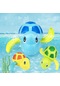 Cbtx Karikatür Kaplumbağa Şekli Clockwork Oyuncak Bebekler Banyo Oyun Su Oyuncak Çocuk Eğitici Oyuncak Açık Mavi