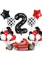 2 Yaş Yarış Arabası Temalı Doğum Günü Parti Kutlama Balon Seti