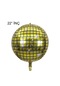 4D Büyük Boy Gold Disko Küre Folyo Balon  22" İnç