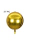 4D Büyük Boy Gold Küre Folyo Balon  22" İnç