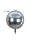 4D Büyük Boy Gümüş Küre Folyo Balon  22" İnç