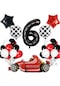 6 Yaş Yarış Arabası Temalı Doğum Günü Parti Kutlama Balon Seti