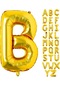B Harf Gold Folyo Balon16 İnç 36 cm