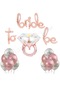 Bride To Be Balon Set Baskılı Balon, Rose Gold Folyo Ve Tek Taş Yüzük