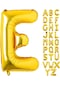 E Harf Gold Folyo Balon16 İnç 36 cm