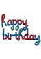 El Yazılı 16 İnç Happy Birthday Gökkuşağı Balon Set
