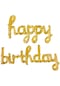 El Yazılı 16 İnç Happy Birthday Gold Balon Set