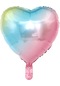 Gökkuşağı Kalp Folyo Balon 18 İnç - 45 Cm