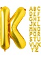 K Harf Gold Folyo Balon16 İnç 36 cm