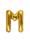 M Harf Gold Folyo Balon 32-34 Inc 82 cm