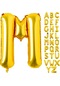M Harf Gold Folyo Balon16 İnç 36 cm