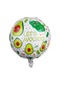 Maotai Yuvarlak Avokado Balon Mylar Balon Çocuklar Için Meyve Temalı Doğum Günü Partisi Dekorasyon