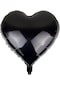 Siyah Kalp Folyo Balon 18 İnç - 45 Cm