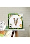 V Harfli Safari Konsepti Dekoratif Kutu 25 cm Doğum Günü Konsepti