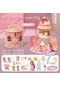 Dıy Prenses Yazlık Oyun Ev Simülasyon Kalesi Kız Dollhouse Villa Tut-all Depolama Çanta Oyuncakları Çocuklar İçin Çocuk Doğum Günü Hediyesi-hbd88-70