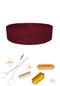 Dar Dokuma Bordo 4 Cm X 10 Mt Pamuklu Kolon, Çanta Sapı