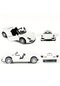 Tcherchi 1 Adet Dönüş Gücü Yarış Modeli Dekoratif Süslemeleri Hediye Oyuncak Araba Cabrio Araba Süslemeleri Eğitici Oyuncaklar Beyaz