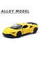 Tcherchi 1:36 Alaşım Oyuncak Araba Modeli Üç Kapılı Spor Araba Geri Çekilebilir Oyuncak Çocuklar Için Sarı