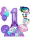 1 Yaş Deniz Kızı Temalı Doğum Günü Parti Kutlama Seti Konsept 2