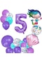 5 Yaş Deniz Kızı Temalı Doğum Günü Parti Kutlama Seti Konsept 2
