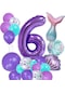 6 Yaş Deniz Kızı Temalı Doğum Günü Parti Kutlama Seti Konsept 1