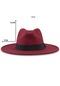 Keçe Kumaş Yetişkin Panama Şapkası Bordo Renk 58 Numara