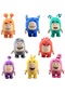 Hss 8 Adet 18cm Oddbods Karikatür Peluş Oyuncak - Mor-