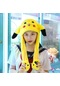 Kulakları Hareket Eden Led Işıklı Pokemon Go Pikachu Kulaklı Şapka & Peluş Oyuncak Tiktok Şapka 50cm