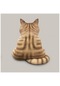 Sevimli Kedi Oyuncak Simülasyon Bebek 3d Kedi Sırtlı Peluş Oyunca