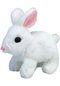 Yürüyen, Havlayan Ve Kulaklarını Oynatan Elektrikli Elektrikli Tavşan-beyaz