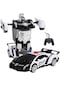 Ww 1:18 Transformers 5 King Kong Oyuncağı Dönüştürme Robotu Çocuk Oyuncağı Uzaktan Kumandalı Araba - Beyaz