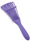 Koodmax 8 Pençe Ahtapot Tarak Fırça Dolaşık Önleyici Saç Açma Ve Tarama Fırçası Masaj Tarağı - Mor