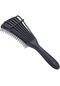Koodmax 8 Pençe Ahtapot Tarak Fırça Dolaşık Önleyici Saç Açma Ve Tarama Fırçası Masaj Tarağı - Siyah